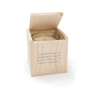 ***A sunbeam to warm you - Blessing Candle with Engraved Wood Box 7.75oz