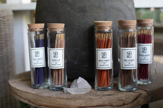 Vanilla Incense in Glass Jar- 40 sticks