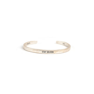 ***Silver Cuff - Stay Golden