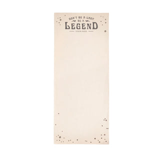 Don't Be A Lady, Be A Legend (Stevie Nicks) Skinny Notepad