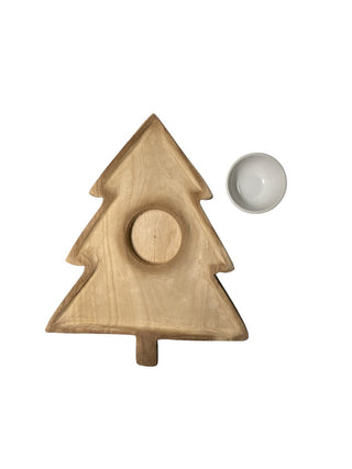 Tree Chip & Dip Set 14 1/2" x 13"