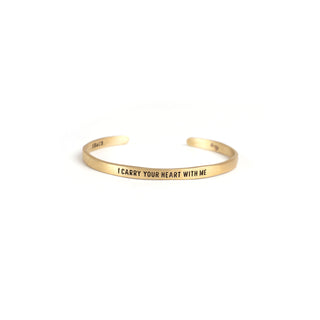 Brass Cuff - I Carry Your Heart With Me