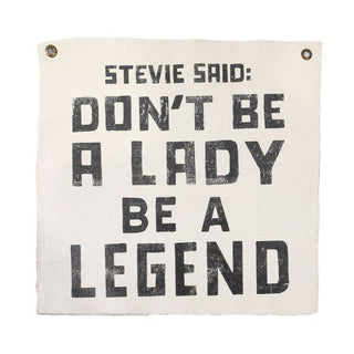 Stevie Said 25"x25" Hand Painted Wall Hanging