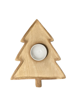 Tree Chip & Dip Set 14 1/2" x 13"