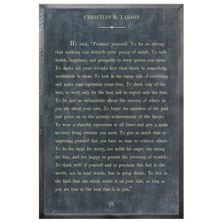 Christian D. Larson - Book Collection (Grey Wood) - Art Print
