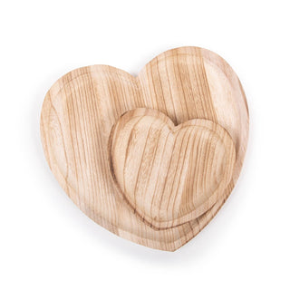 ***Heart Shaped Wood Tray