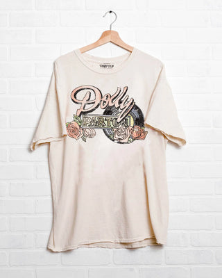 Dolly Parton Rose Record Thrifted Tee