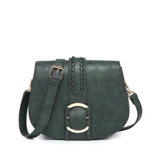 Georgie Front Detail Crossbody - Hunter Green