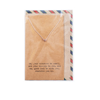 ***Air Mail Charm Collection - Necklace - Rose Gold Horseshoe