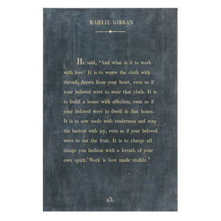 Kahlil Gibran - Book Collection - Art Print