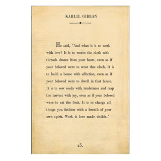 Kahlil Gibran - Book Collection - Art Print
