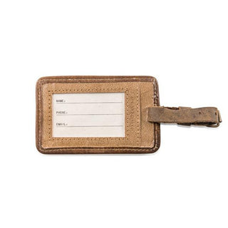 Peter Pan Leather Luggage Tag - 5”x3