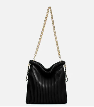 Singapore Pleated Bucket Bag