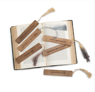 Be Awesome, Be A Book Nut (Dr. Seuss) -Leather Bookmark