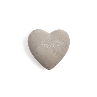 Heart Shaped Stone "Courage"