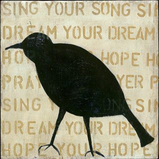 Bird Silhouette (Crow) - Art Print