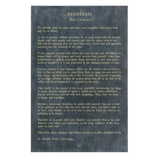 Desiderata - Poetry Collection - Art Print