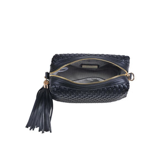 Roxana Woven Crossbody - Black