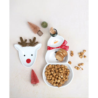 Ceramic Rudolph Reindeer Plate