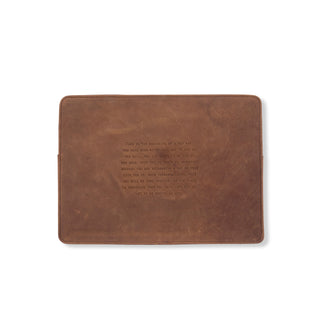 Leather Laptop Case - This Is The Beginning