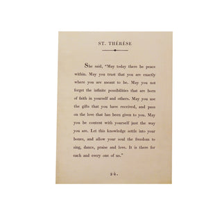St. Therese Book Collection Art Poster
