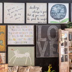 L-O-V-E  Art Print in Black - Gallery Wrap