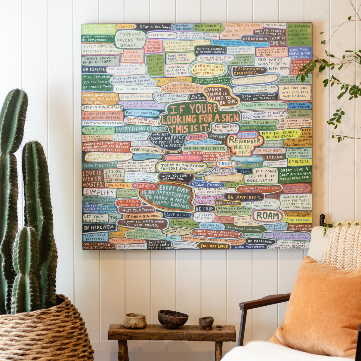 If You Are Looking For A Sign Art Print - Grey Wood