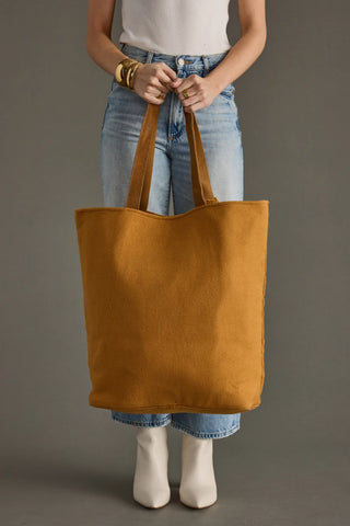 Aztec Tote- Camel & Cream