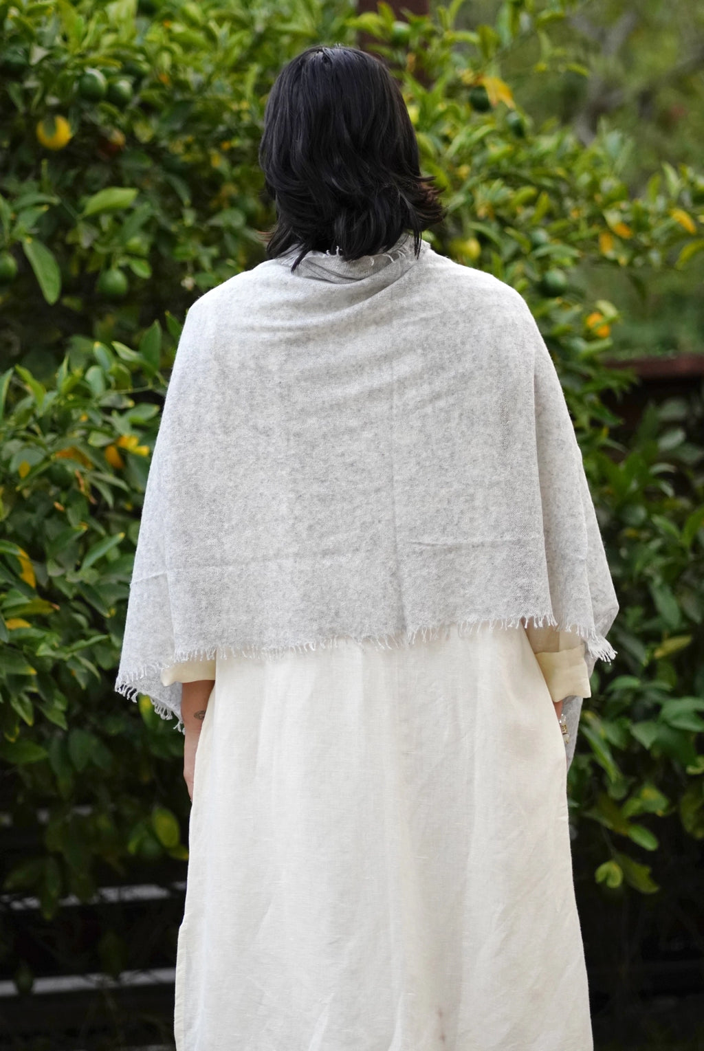 Cashmere Scarf - Silver Grey