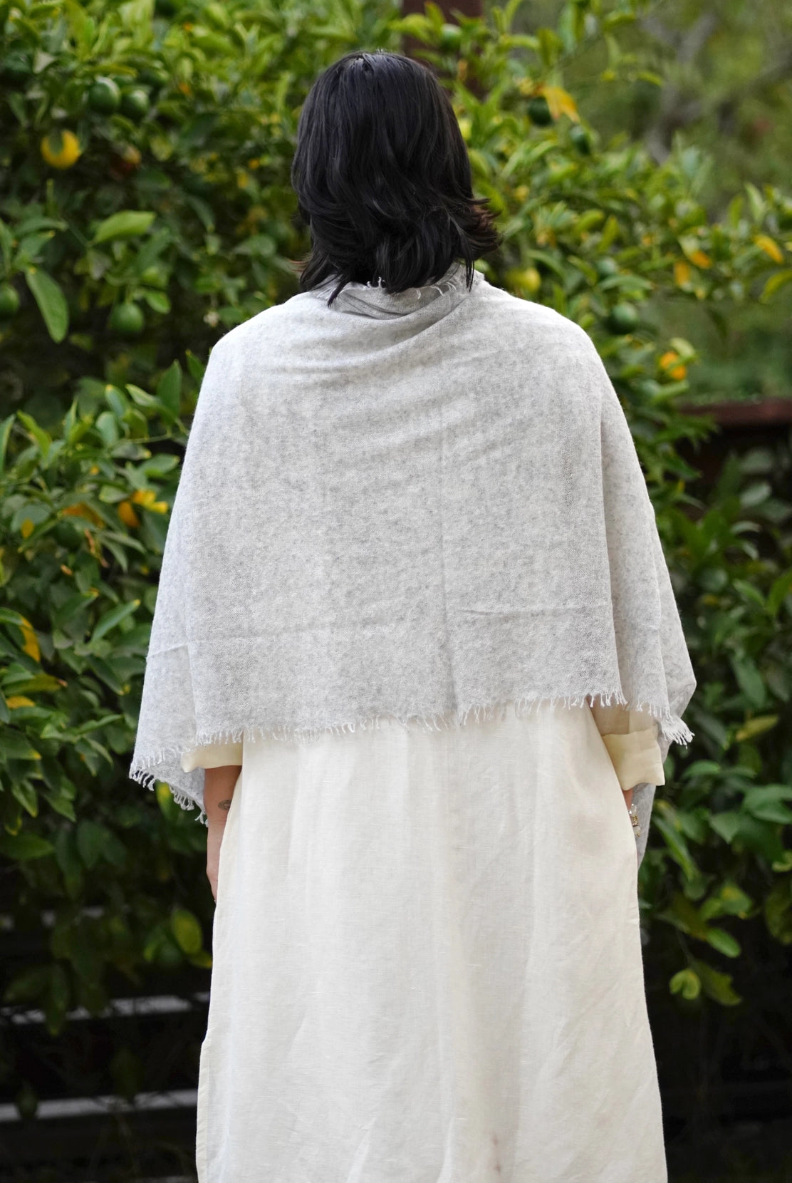 Cashmere Scarf - Silver Grey