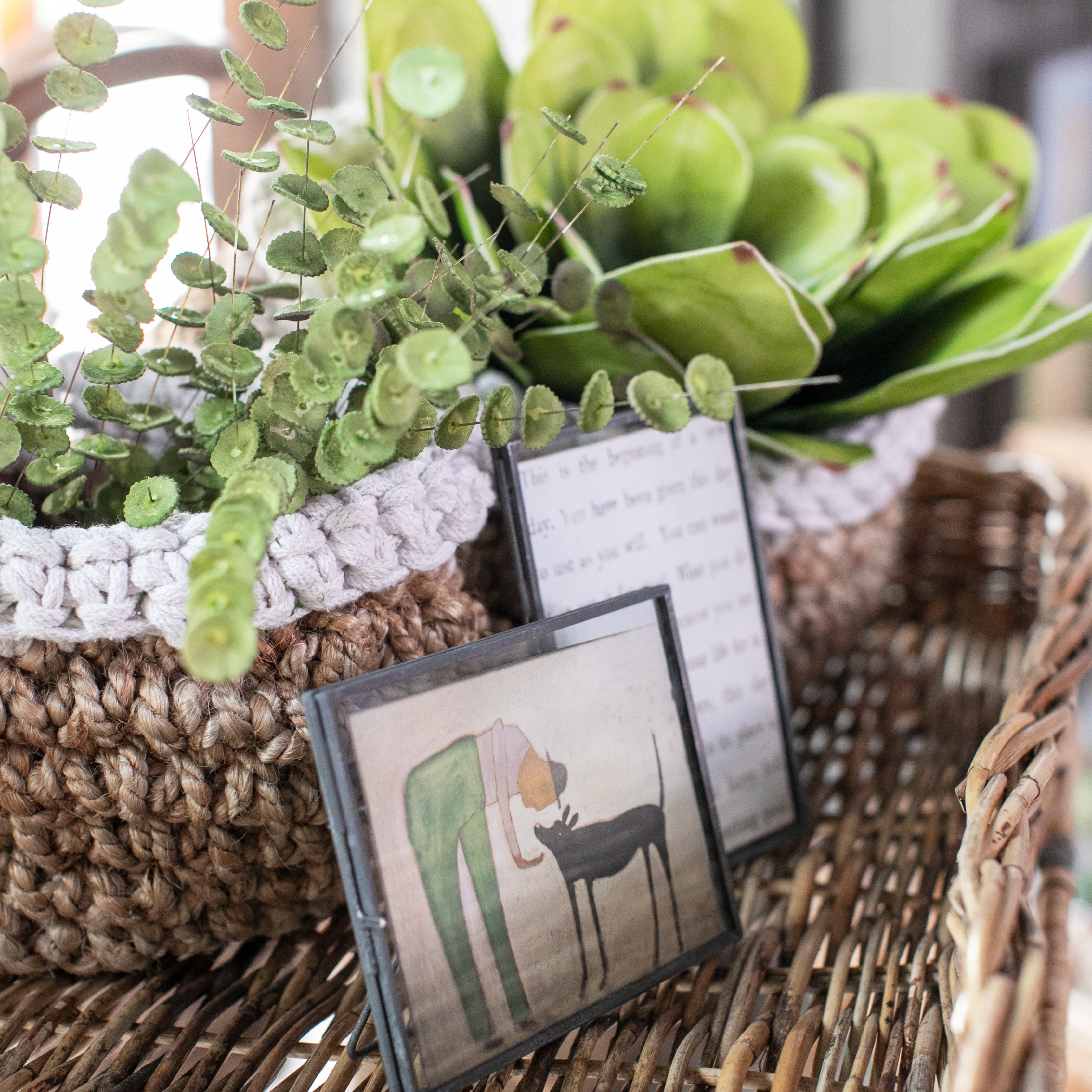 Zinc Standing Frame 6"x4" Horizontal