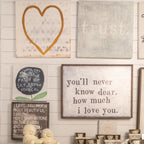 Always Try To Keep Art Print - Grey Wood