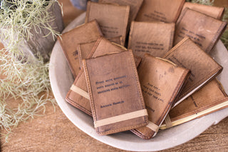 Mini Emily Dickinson Leather Journal - 4"x6"