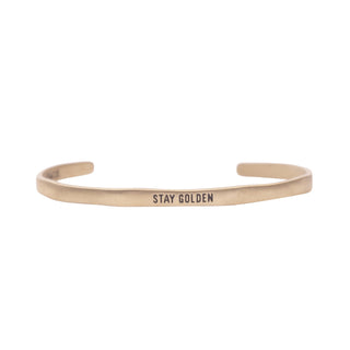 Brass Cuff - Stay Golden