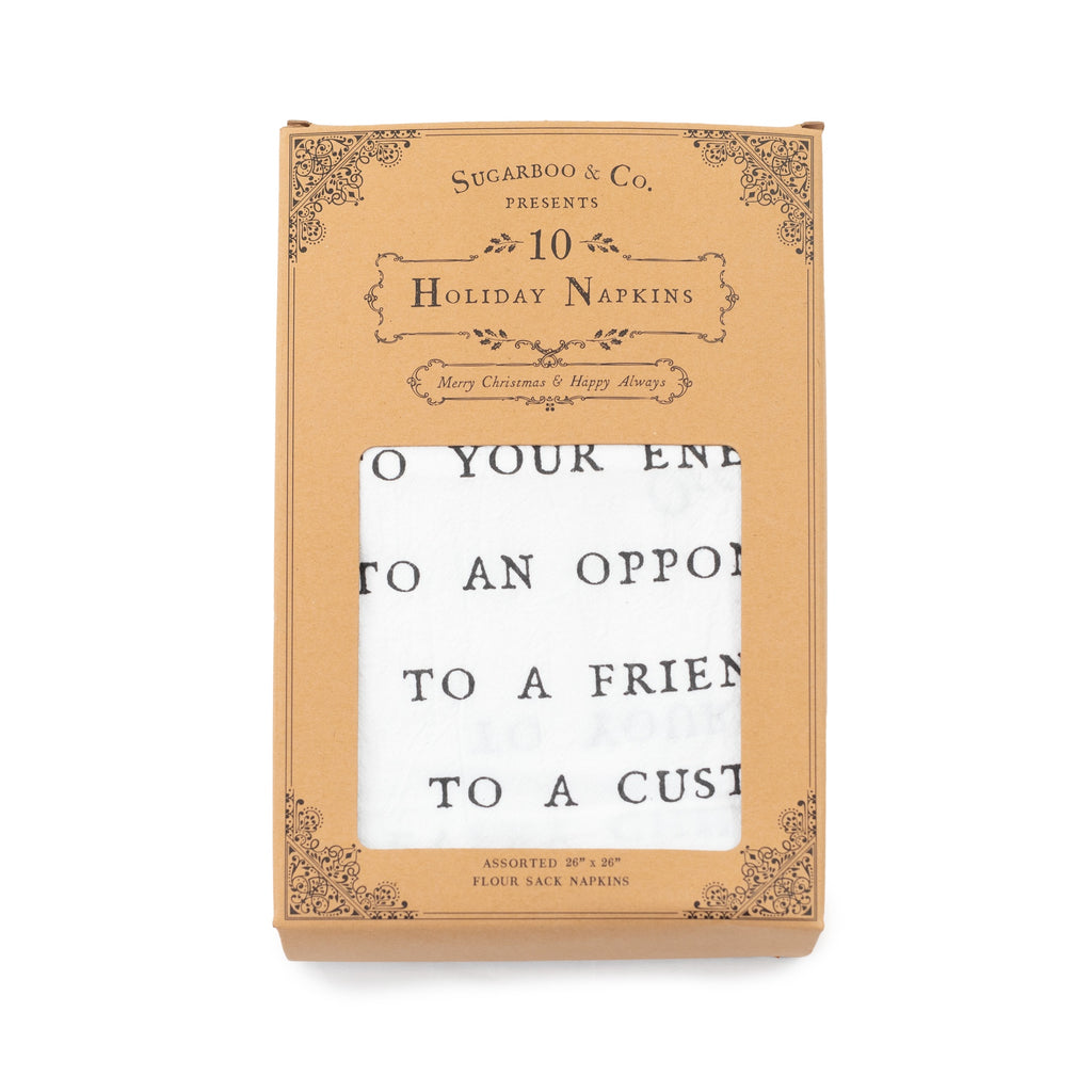 Holiday Cotton Napkin / Dishtowel - Single
