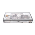 ***Skinny Rectangle Glass and Zinc Memory Box - 12" x 5" x 2"