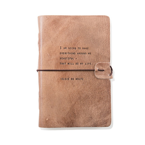 Artisan Leather Journal - Blush