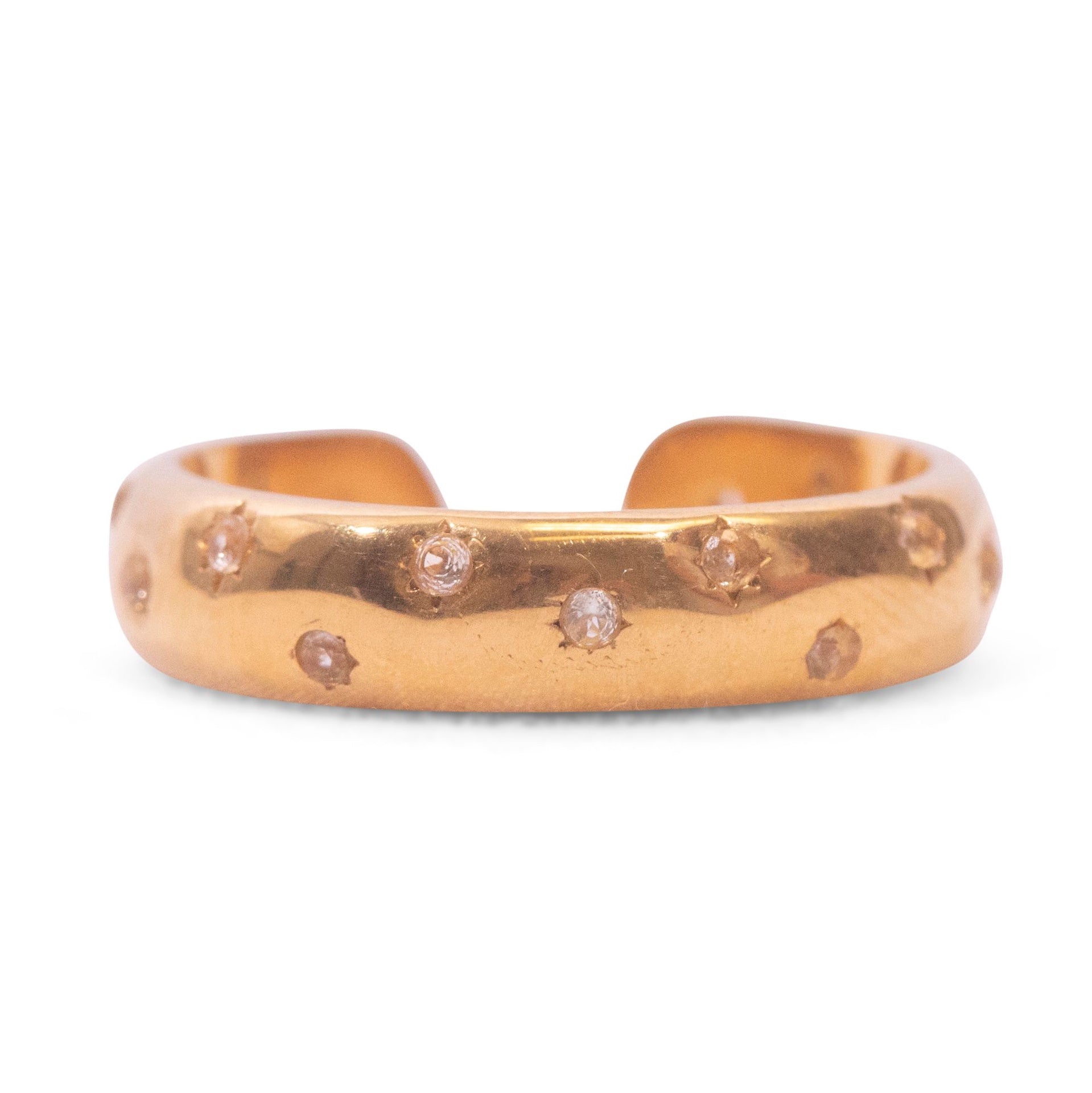 ***Starburst Open Ring- Gold Plated Brass