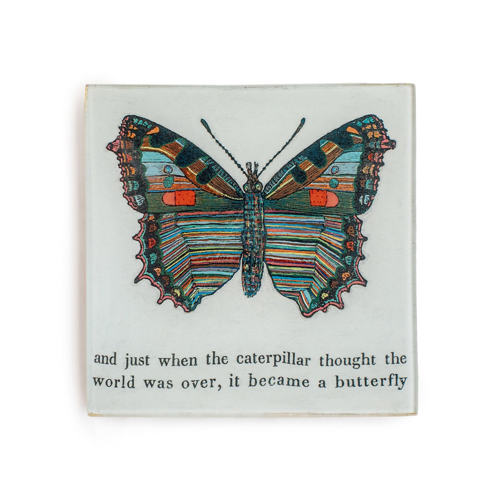 Small Square Decoupage Plate