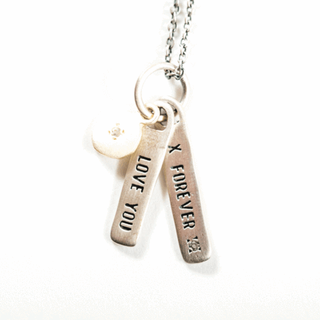 ***Love you Forever Silver Necklace - 16