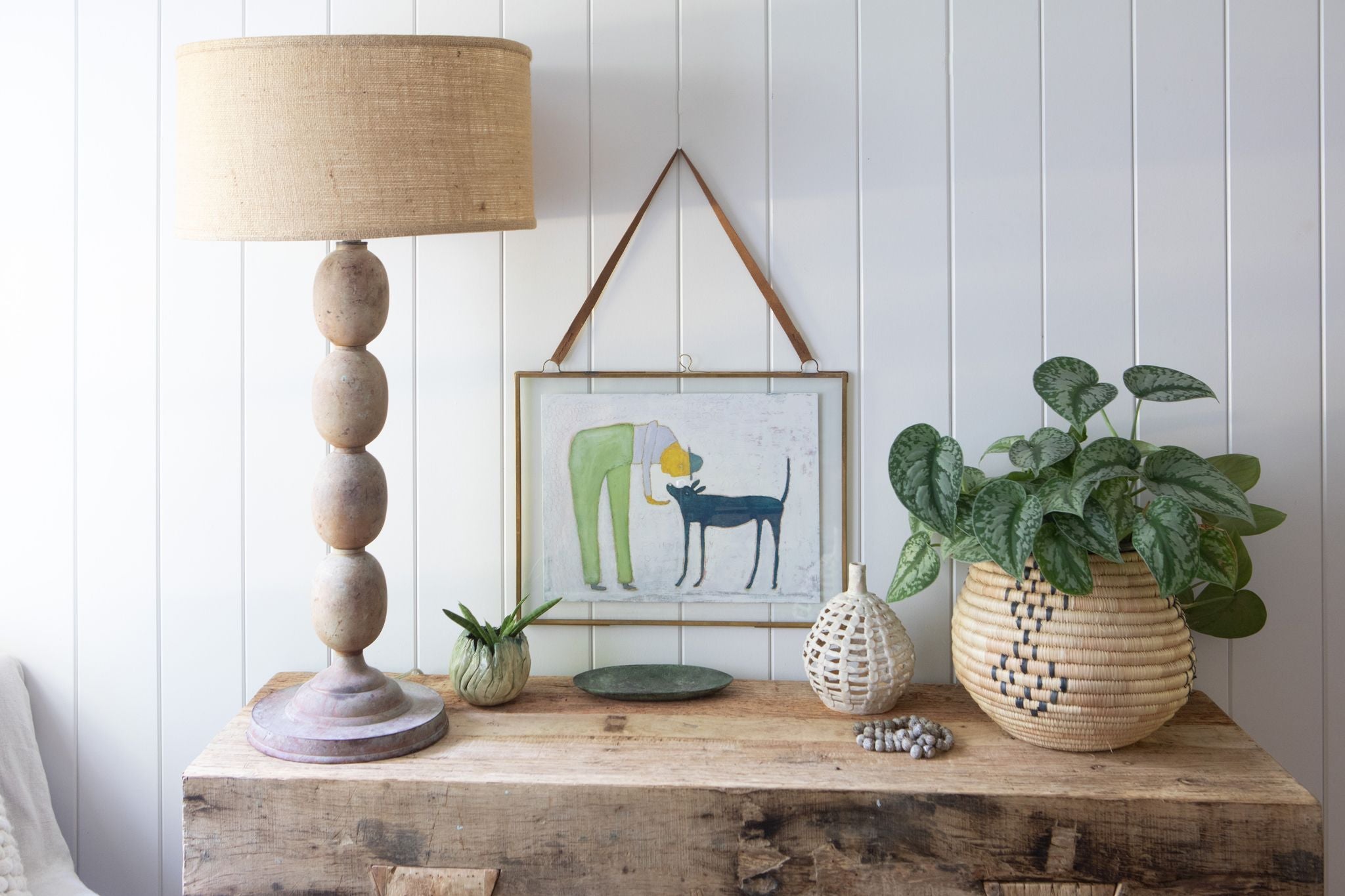 Brass Hanging Frame 19"x14.25" Horizontal