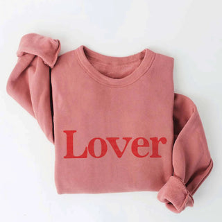 Lover Graphic Sweatshirt, Mauve