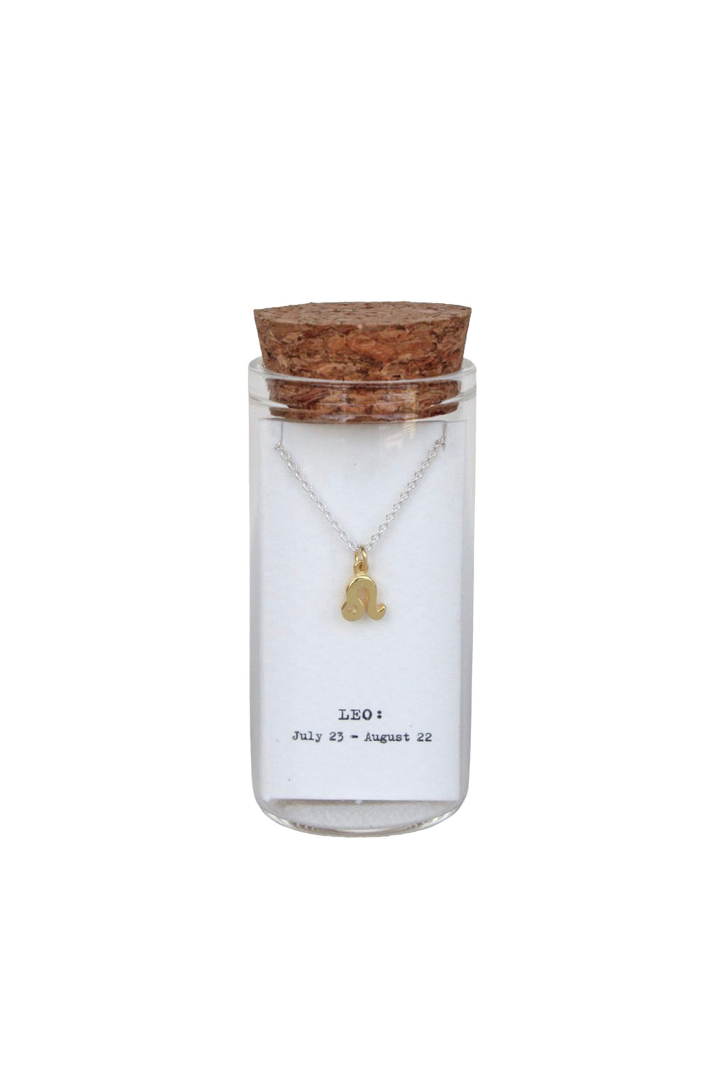 Message in a Bottle - Zodiac Necklace