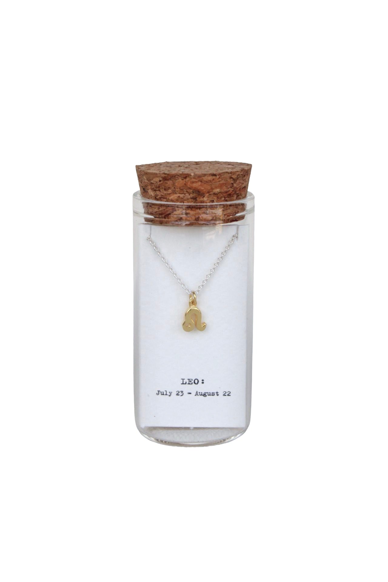 Message in a Bottle - Zodiac Necklace