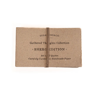 50 Gathered Thoughts of Sheros on Handmade Paper