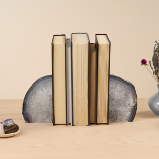 Natural Agate Bookend Pair