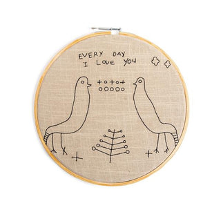 ***Embroidery Hoop - Love Birds - 12” Diameter