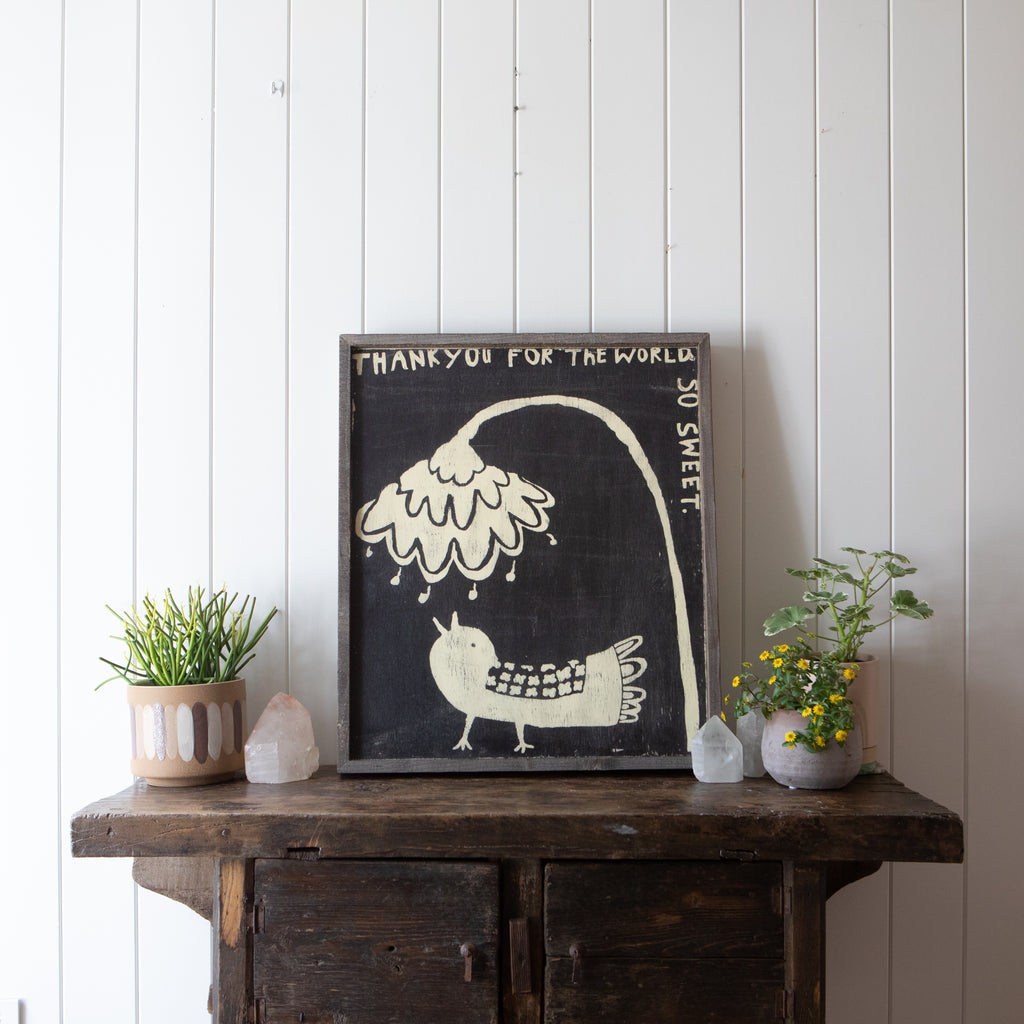 Thank You Bird Art Print