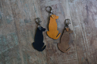 Leather Labrador Keychain