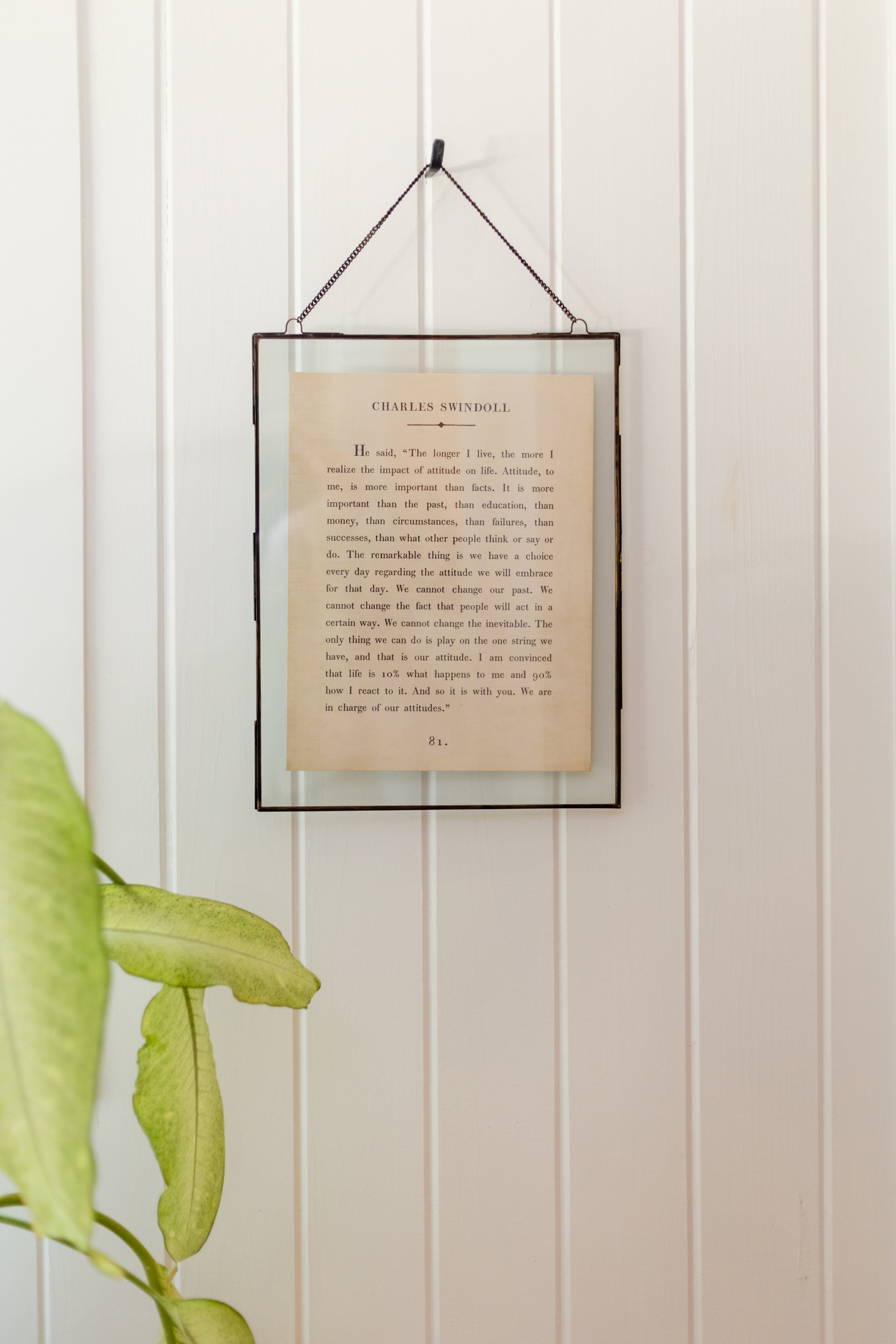 12"x16" Ralph Waldo Emerson Book Collection Art Poster - Cream